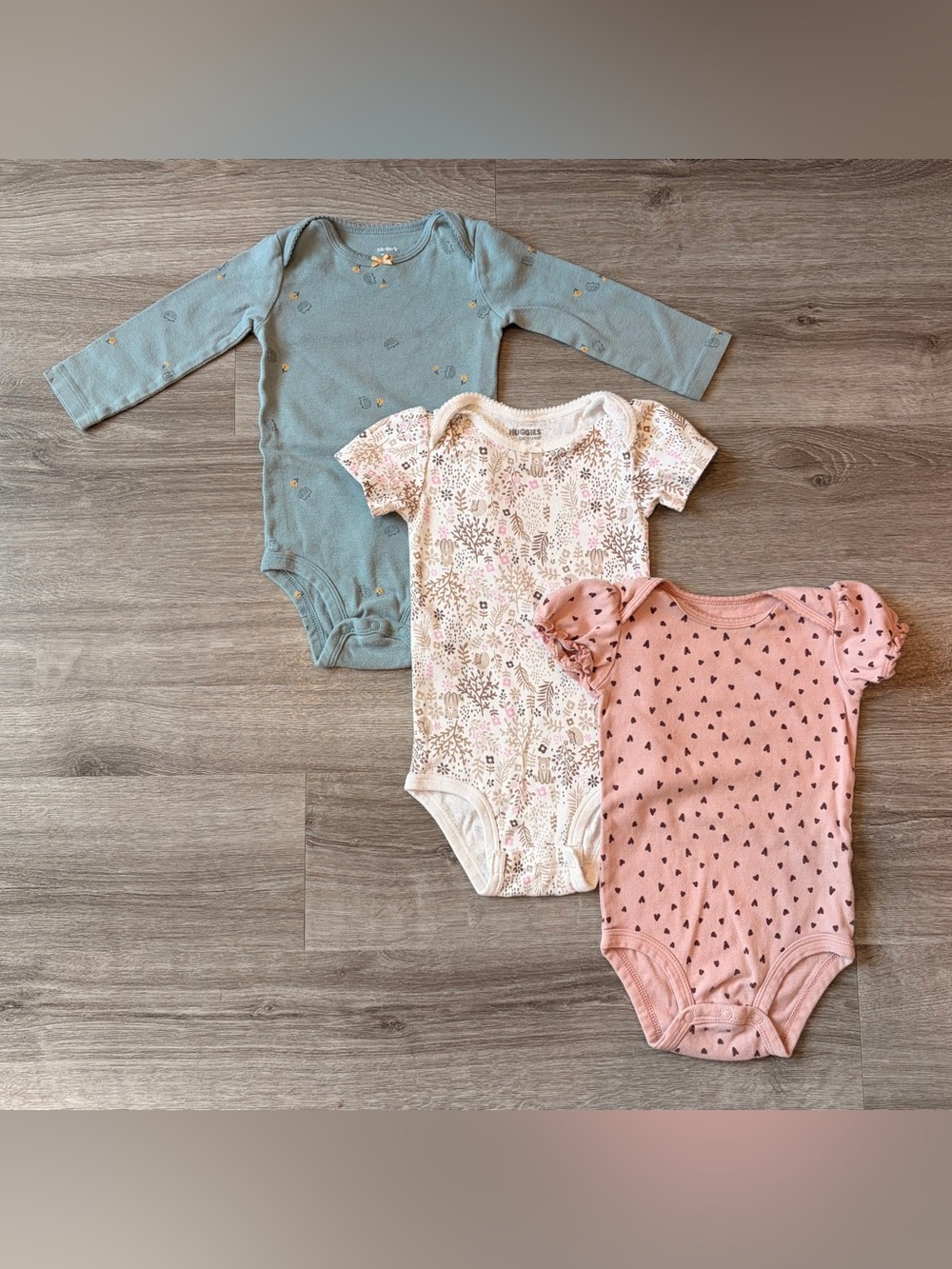 Carter's baby girls bodysuits